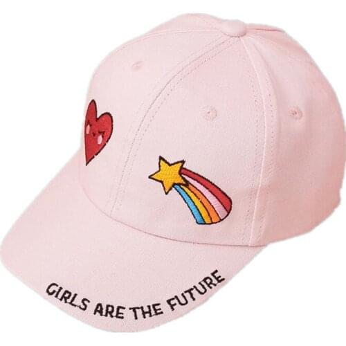 LDSLYJR 2021 new style love heart cotton Casquette Baseball Cap Adjustable Snapback Hats for child boy and girl 214