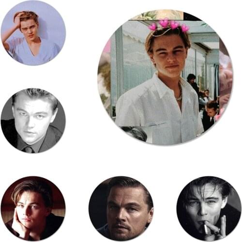 Leonardo Dicaprio Young Badge Brooch Pin Accessories For Clothes Backpack Decoration gift 58mm