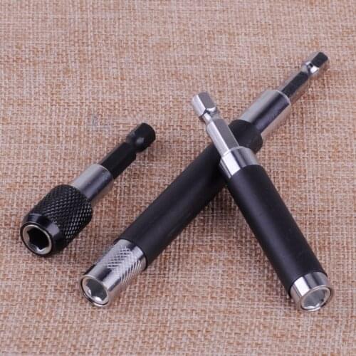 LETAOSK 3pcs Magnetic Screwdriver Extension Bit Holder Quick Release 1/4" Hex Telescopic Shank Set