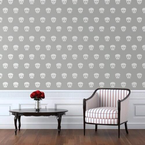 New Design Skull Wall Art Decal Decoration Fashion Sticker For Kids Rooms Wall Art Decal Concert Music Club Decor Wallpaper
