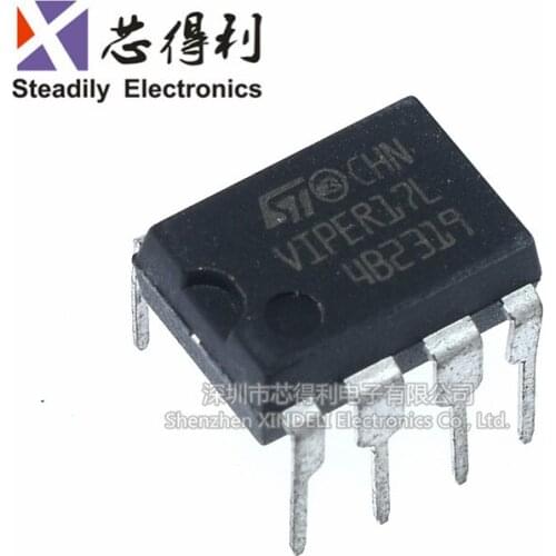 10pcs/lot Brand New & Original VIPER17L VIPER17LN DIP7 Switching Power Supply 7 Feet