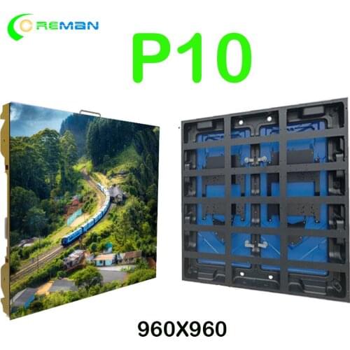 P10 led screen cabinet matrix panel rgb smd , stage rental low cost video led display panel