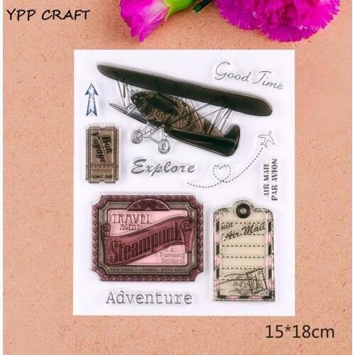 YPP CRAFT Adventure Transparent Clear Silicone Stamp/Seal for DIY scrapbooking/photo album Decorative clear stamp sheets 935