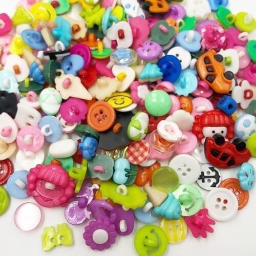50/100pcs Mix Color Plastic Buttons Backhole Scrapbooking Sewing DIY Craft Applique PT80