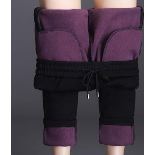 New 2020 Warm Harem Pants Women Winter Pants Plus Thick Velvet Slim Trousers Female Plus Size