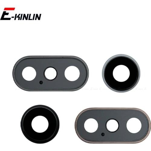 Back Rear Camera Glass Lens Ring Cover For iPhone XR XS Max With Frame Holder Replacement Parts