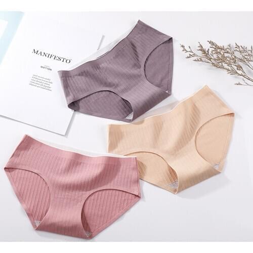 Panties for women cotton underwear sexy seamless comfort underpants brief set knickers intimates lingerie dropshipping 3 pcs/lot