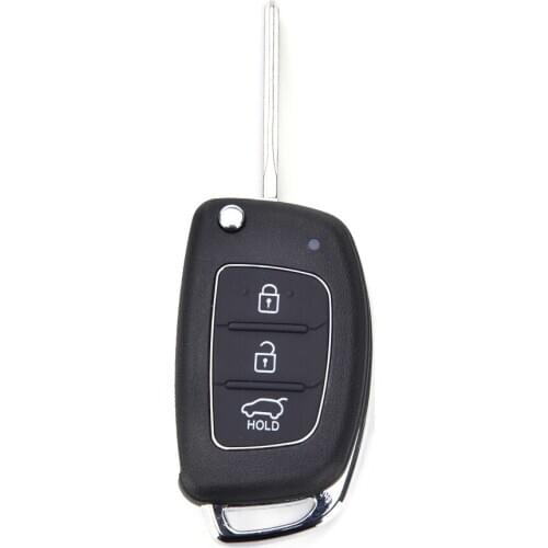 2017 Flip Key Shell Fit for HYUNDAI Ix45 Santa Fe Remote Key Case Fob 3 Button
