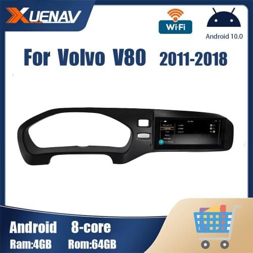 Car Video Radio For volvo V80 2011 2012 2013 2014 2015 2016 2017 2018 HD Touch Screen DVD Player Stereo GPS Navigation 2 din