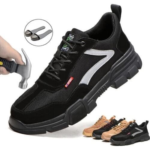 New Anti-Smashing Work Shoes, Anti-Piercing Safety Shoes, Indestructible Tennis Safety Boots, Western Steel Toe Boots 2020