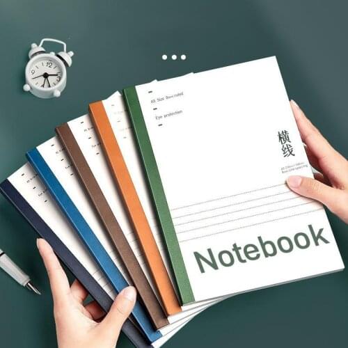 A5 notebook super thick notepad business exercise book B5 soft surface copy thickening enlarge horizontal line retro simplicity