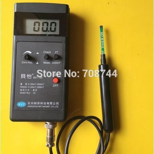 BST100 Professional Magnetic Measurement Gaussmeter BST-100 Tesla Meter 2000mt