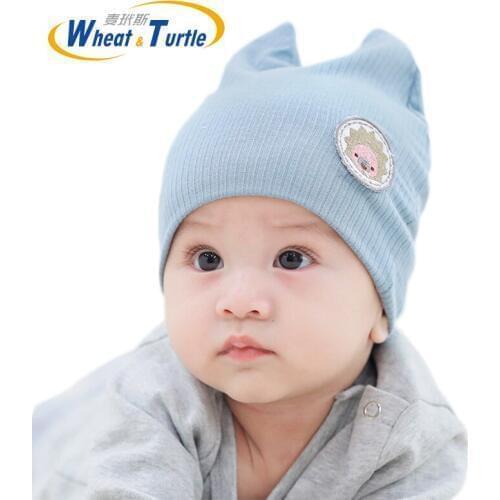 Baby Hat Infant Caps Cotton Scarf Baby Beanies Embroidered animal cartoon Spring Autumn Children Hat Scarf Set Baby Girls Hats