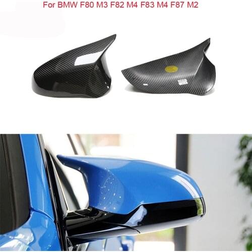 For BMW F80 M3 F82 M4 F83 M4 F87 M2 Full Replacement Style Carbon Fiber Car Rear Side View caps Mirror Cover Car accessories