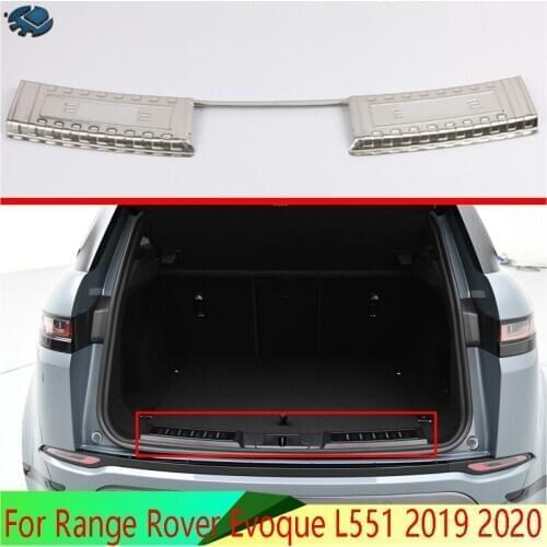 For Range Rover Evoque L551 2019 2020 Car Accessories Stainless Steel Rear Trunk Scuff Plate Door Sill Cover Molding Garnish