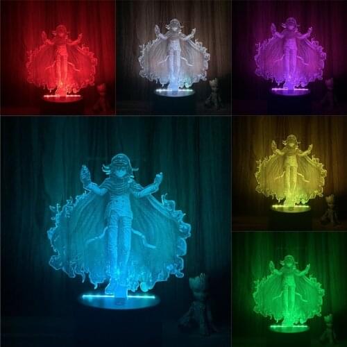 My Danganronpa V3: Killing Harmony Kokichi Oma Action Figure 3D Lamp LED NightLight 7 Colors Touch Table Room Decor Night Light