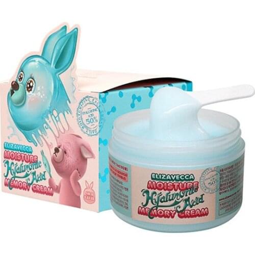 ELIZAVECCA Moisture Hyaluronic Acid Memory Cream 100g Anti Wrinkle Facial Hydrating Serum Acne Treatment Skin Care Koreacosmetic