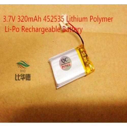 Tablet PC battery capacity 452535 3.7V 320MAH Universal Li-ion for tablet pc Mp3 MP4 MP5 GPS mobile bluetooth
