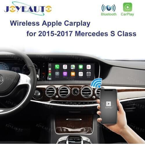 Joyeauto Wireless Apple Carplay Car play Retrofit S Class 15-19 NTG 5 W222 for Mercedes Android Auto Mirroring Rear Front CM