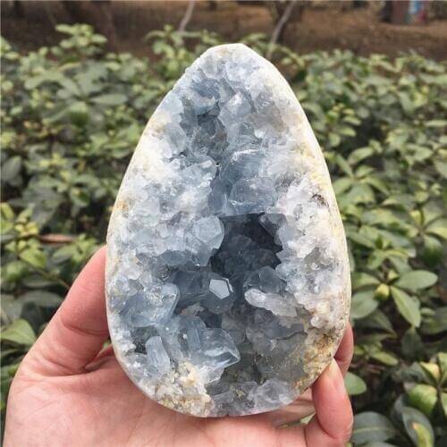 Beautiful Large Size Natural Kyanite Quartz Crystal Cluster Egg Rough Druzy Geode Specimen Minerals Reiki Healing As Gift