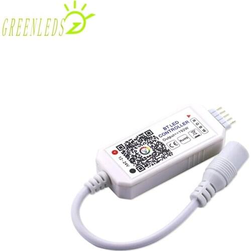 LED RGB(W) BT Color Mini Bluetooth Music Controller JM-MB-RGBW DCDC12-24V 16A Bluetooth Controller
