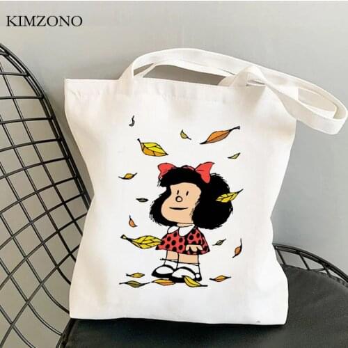 Mafalda shopping bag reusable shopper recycle bag eco bag bolsa compra jute cabas