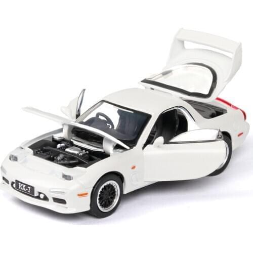 1:32 scale FD RX7 alloy car model,4 door unique sports car,car lights can be turned up,free shipping