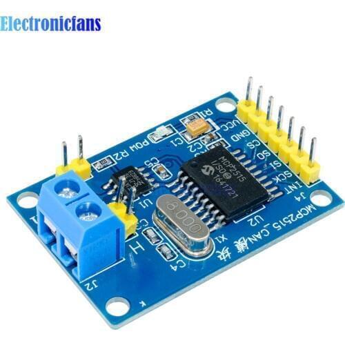 MCP2515 CAN Bus Module TJA1050 Receiver SPI Module For 51 MCU ARM Controller For Arduino DC 5V SPI Interface Control Resistors