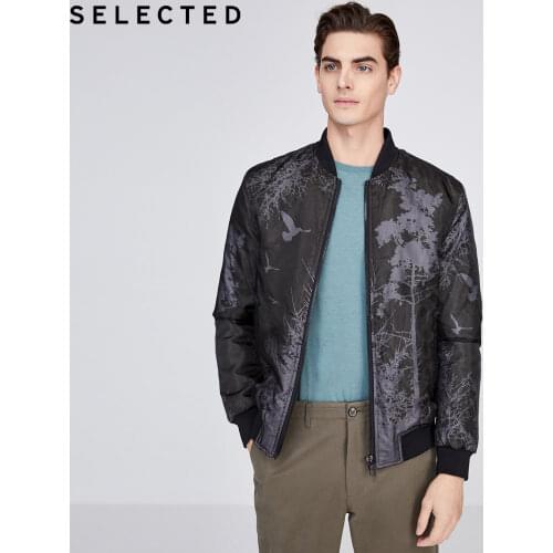 SELECTED Double-layer Fabric Baseball Collar Cotton Outwear Padding Jacket|420122505