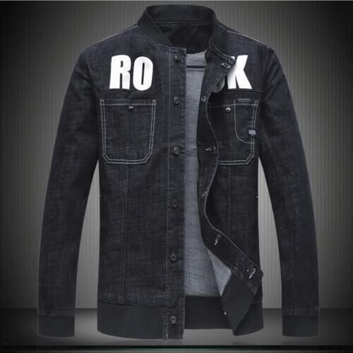 Men Quality Very Good Denim Jackets 2020 Hot Sale Thick Male Clothes Jean Outerwear Stand Collar Coats 5XL 6XL 7109