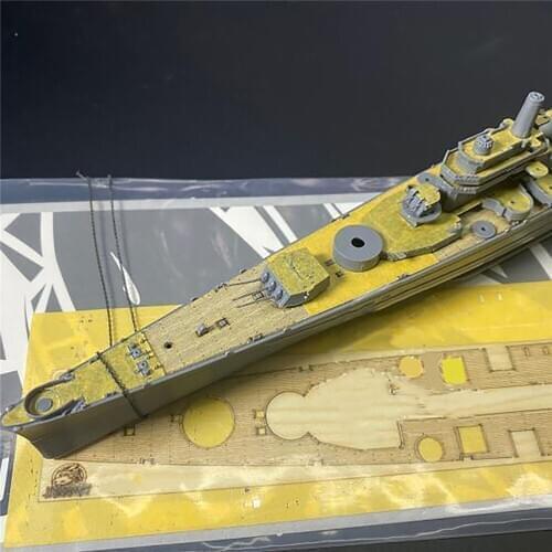 1/700 Scale Ship Model Wooden Deck Masking Sheet Set for Very Fire VF700907 Des Moines Model Ship Accessories