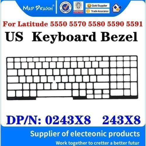 New original US Keyboard border Bezel Plastic Keyboard Trim Lattice For Dell Latitude E5550 E5570 E5580 E5590 E5591 0243X8 243X8