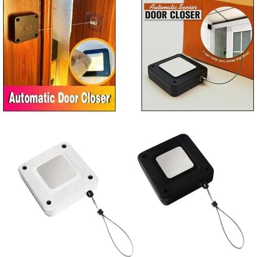 Punch-Free Automatic Sensor Door Closer, Automatic Door Closer for All Door