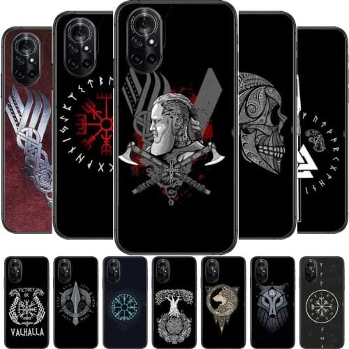 CUTEWANAN Viking Vegvisir Odin Nordic Clear Phone Case For Huawei Honor 20 10 9 8A 7 5T X Pro Lite 5G Black Etui Coque Hoesjes