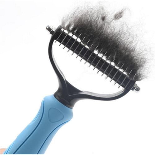 Pet Hair Shedding Comb Hair Removal Comb for Dog Cat Open Knot Knife Brush Tool Dog Flea Combs Fur Shedding Finishing Combs