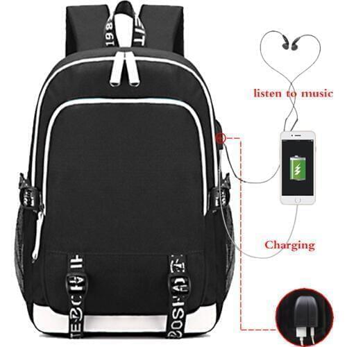 Customize Logo Image Link Backpack Women Men Multifunction USB Charging Laptop Backpack School Travel Bags for Boys Girls