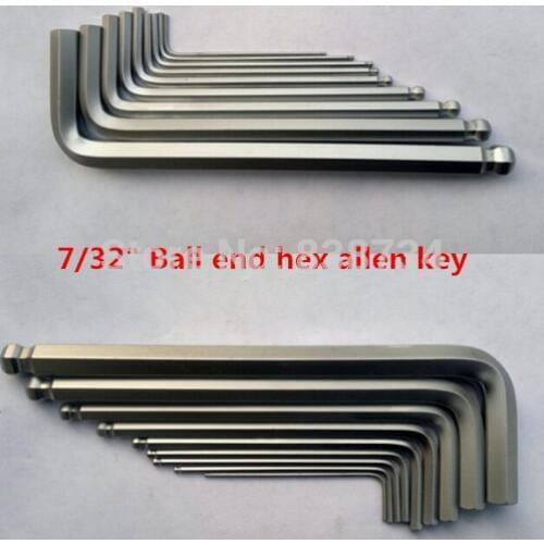 50pcs 7/32" hex allen wrench ball end hex key spanner allen wrench key