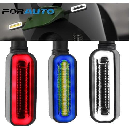 Universal Motorcycle Turn Signal Lights DRL Flowing Water Signals 12 LED Signal Lamp 2 in 1 Blinker Tail Lamp