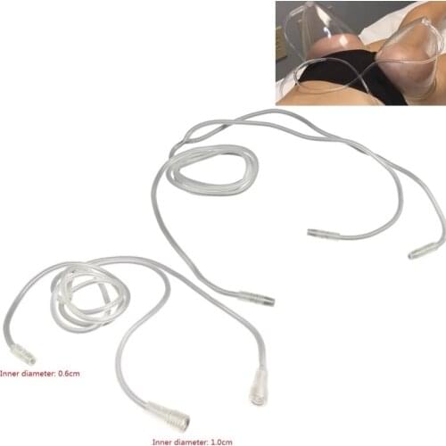 Connecting Tubes For Vacuum Breast Enlargement bust enhancement Pumps therapy cupping massager bigger butt hip enhancer machine
