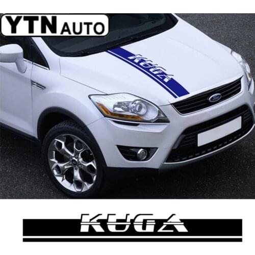 Car Decoration Hood Bonnet Sticker Bonnet Racing Graphic Vinyl Car Stickers DecalsFor Ford Kuga Escape 2014-2019