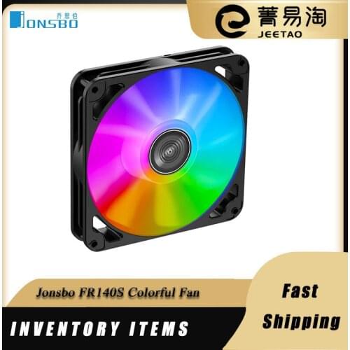 Jonsbo FR140S Cooling Fan 5V3PIN ARGB Addressable 140mm RGB Computer Case PWM 14cm Silent Fan CPU Water Cooling Radiator Fan