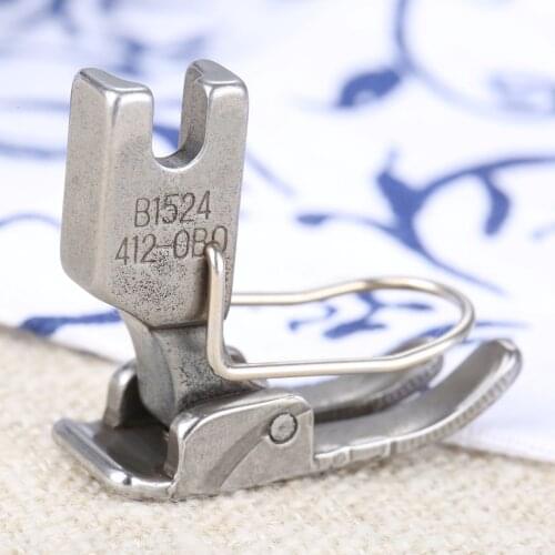 DRELD Industrial Sewing Machine Steel Presser Foot Sewing Machine Flat Presser Foot With Needle Guard Finger Guard Sewing Tools