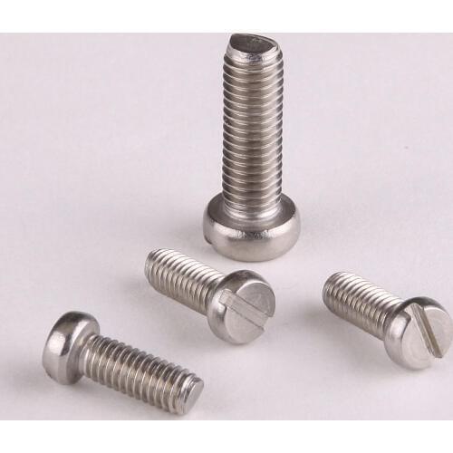 10PCS Stainless steel 304 word slotted cheese head screws M2 * 18 GB65