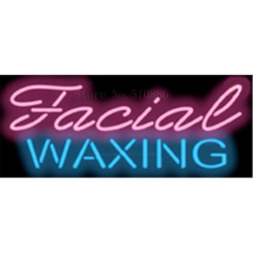 17*14" Facial Waxing NEON SIGN REAL GLASS BEER BAR PUB LIGHT SIGNS store display Packing Garage Bulbs Advertising Lights