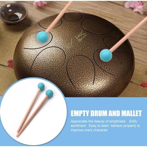 2pcs Tongue Drum Mallet Xylophone Marimba Drumstick Musical Percussion Instrument for Children Kids Adults