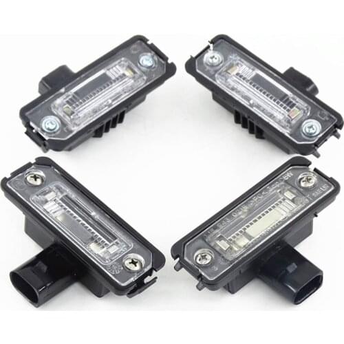 4 Pcs Car Rear License Plate Light Lamp for VW Passat B6 Beetle Polo Eos Amarok Scirocco Seat Altea 1J6943021B 1J6 943 021 B