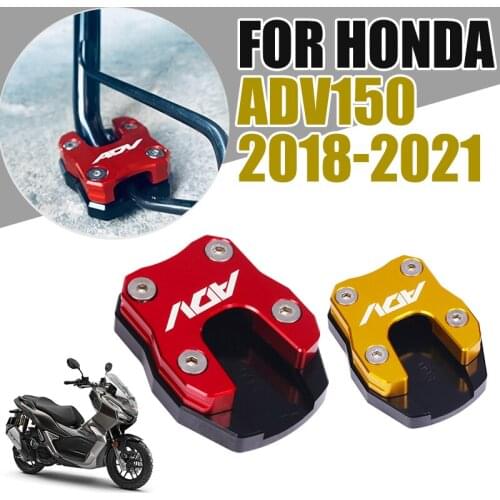 For HONDA ADV150 ADV 150 2019 2020 Foot Kickstand Side Stand Enlarger Pad Plate Extension Pad Motorbike Parking Accessories