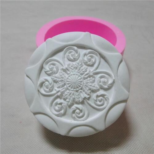 Great-Mold Chinese Round 3D Silicone Mold Decorating Handmade Soap Mold