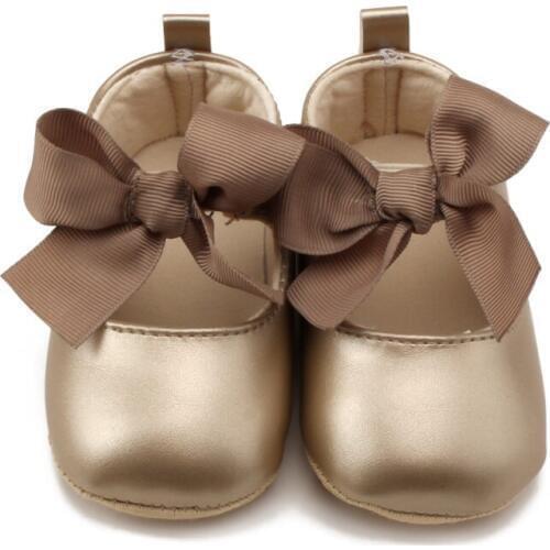 0-18 month old girl baby first walk shoe PU baby shoes girls with ribbon butterfly knot infant shoes