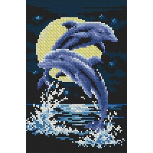 Sea World Dolphin Diamond Painting Animal Fish Round Full Drill Nouveaute DIY Mosaic Embroidery 5D Cross Stitch Home Decor Gifts